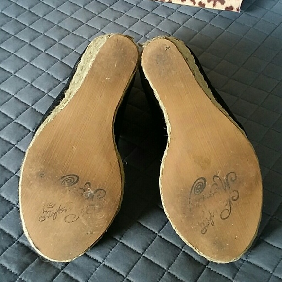 Suede Open toe wedge espadrilles - Picture 4 of 4